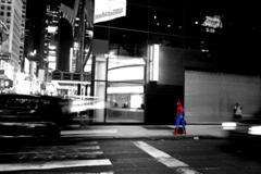 Spiderman in Time Square